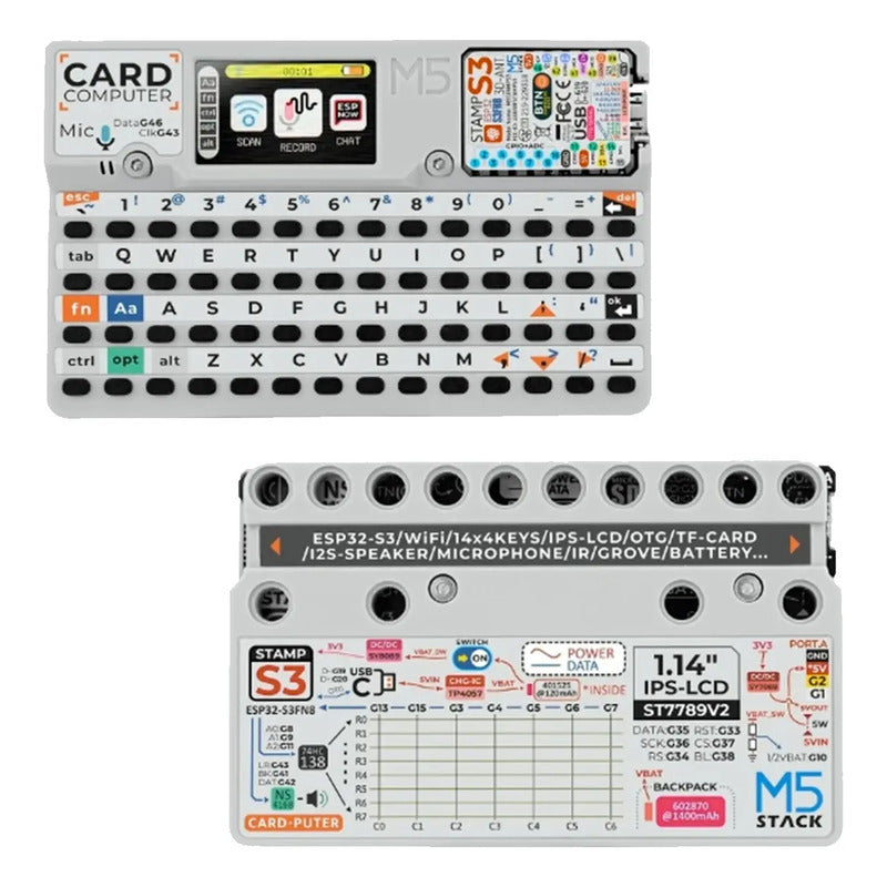 M5Stack Cardputer K132 com StampS3 ESP32-S3 e Teclado