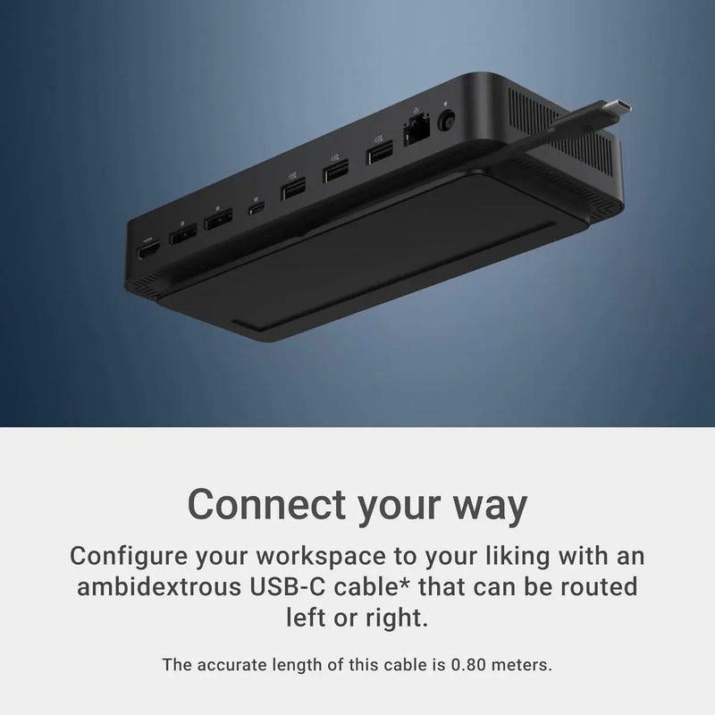 Dell Pro Dock WD25 com Fonte 130 W – até 4 Monitores e Rede 2,5 GbE