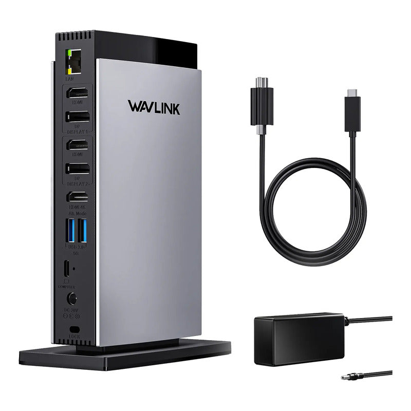 Dock Station Wavlink WL-UG63PD13Pro 15 em 1 DisplayLink e PD 100 W