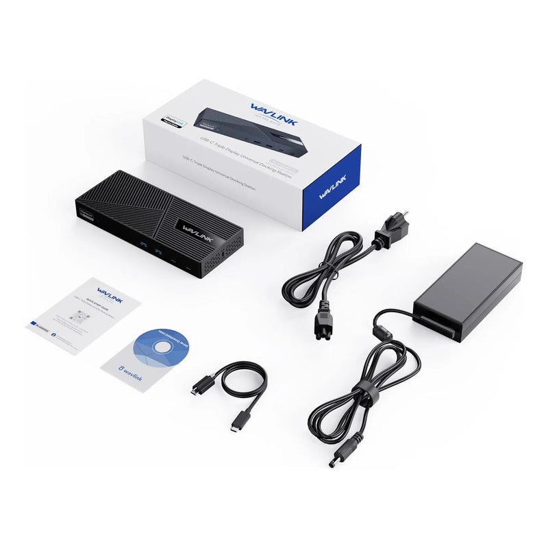Dock Station Wavlink WL-UG63PD25 15 em 1 DisplayLink e PD 100 W