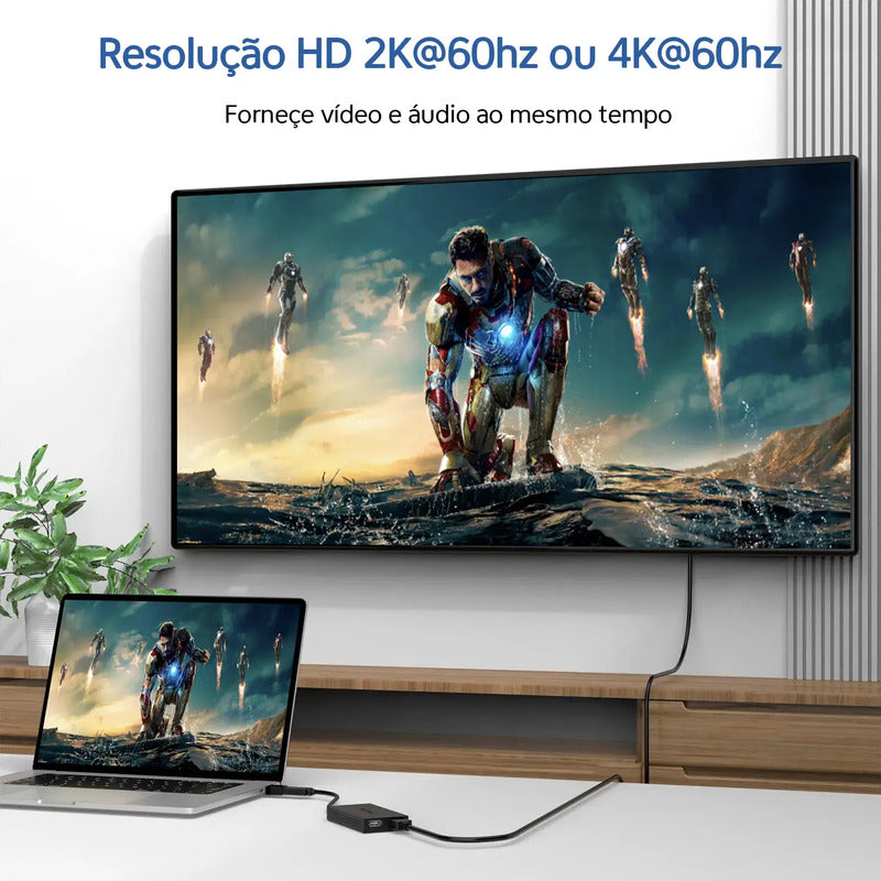 Adaptador Wavlink WL-UG7602H USB 3.0/USB-C para 2 HDMI