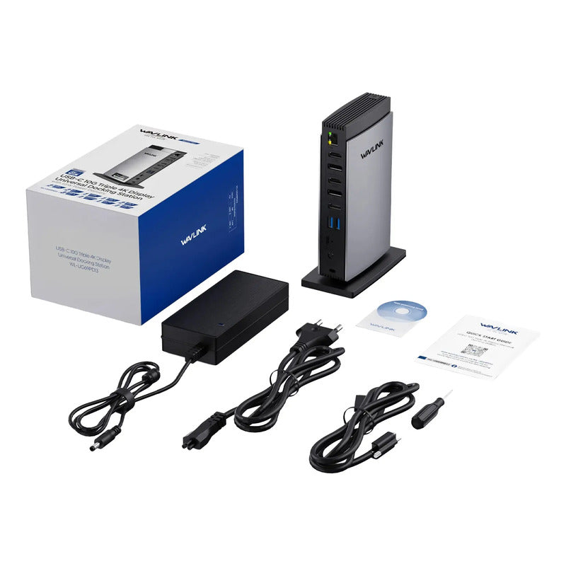 Dock Station Wavlink WL-UG63PD13Pro 15 em 1 DisplayLink e PD 100 W