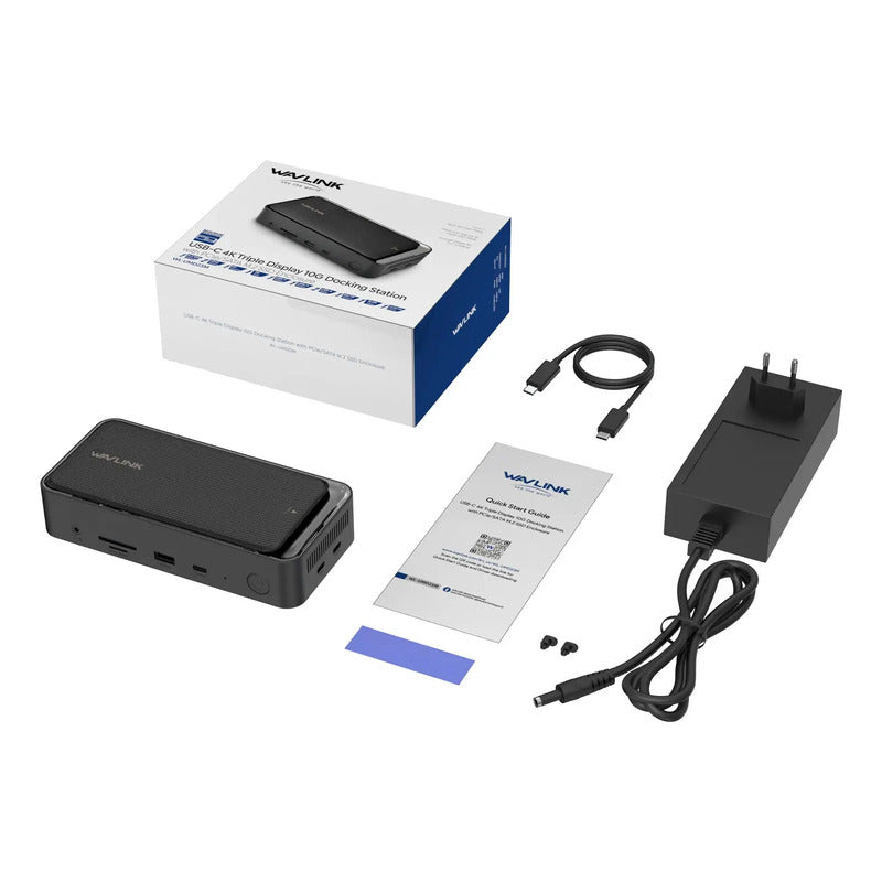 Dock Station Wavlink WL-UMD23M 13 em 1 com SSD M.2 e Triplo Monitor 4K
