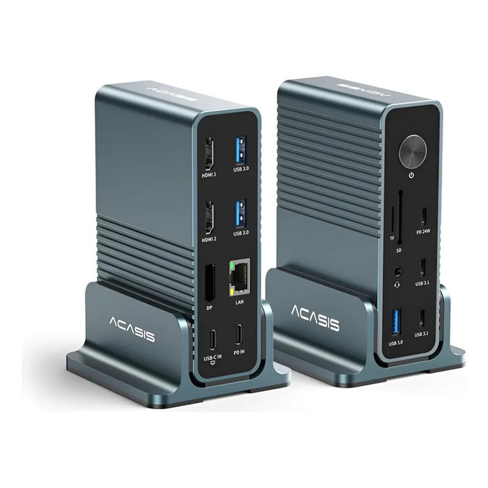 Dock Station ACASIS DS7A15 15 em 1 – até 4 Monitores e PD 100 W